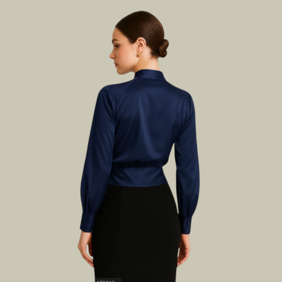 Grace | Women’s Long Sleeve V-Neck Blouse
