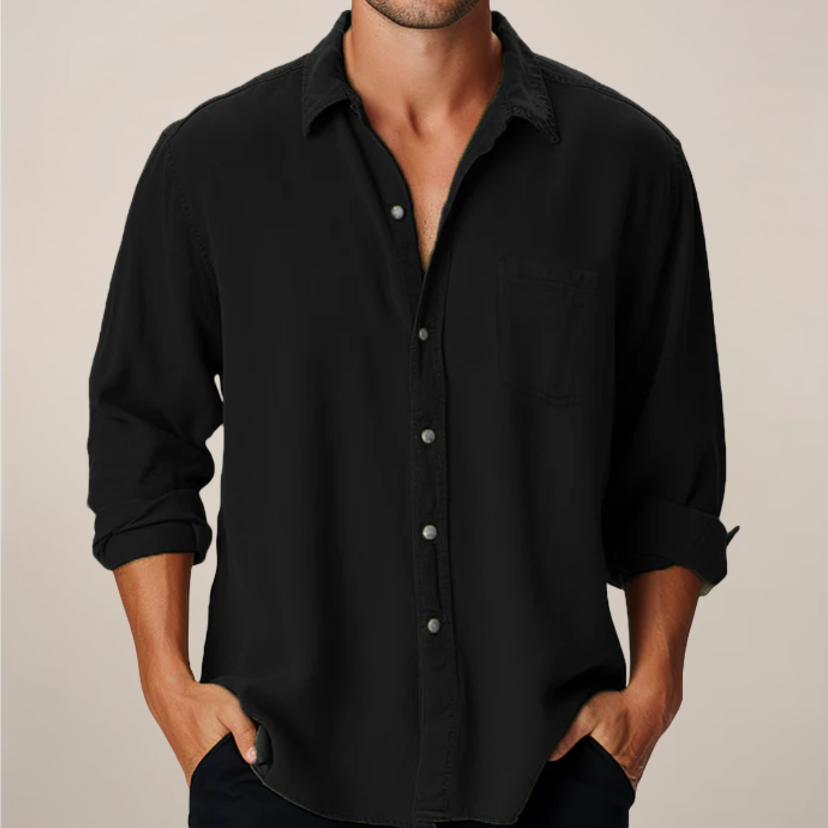 Granger | Men’s Classic Long Sleeve Button-Up Shirt