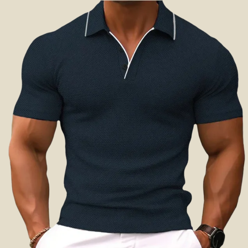 Miguel | Men’s Polo Shirt with Waffle Knit