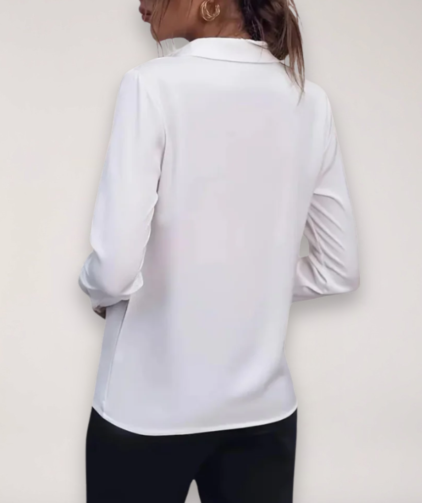 Wensie | Buttoned Office Blouse