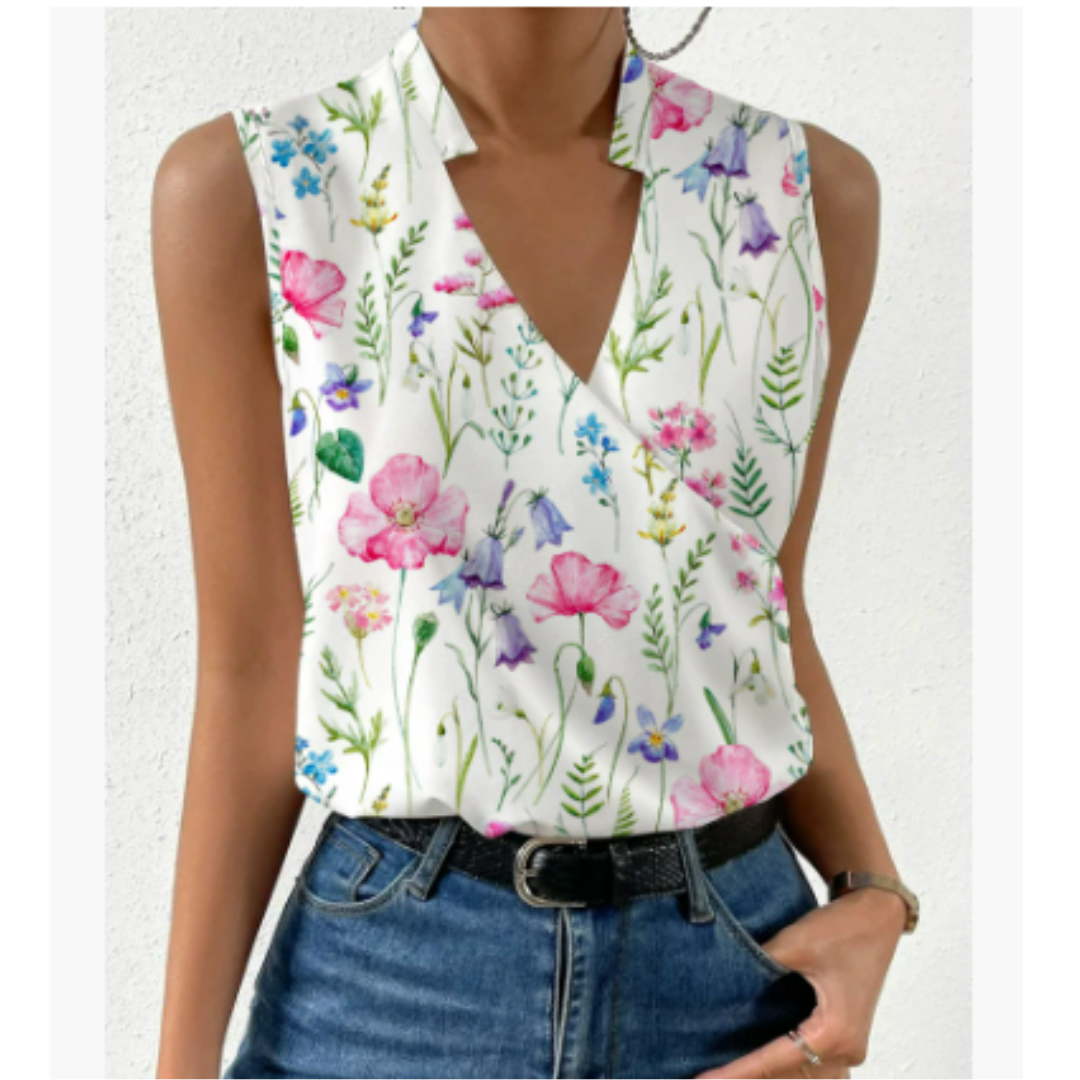 Abigail | Lightweight Chic V-Neck Tank Top