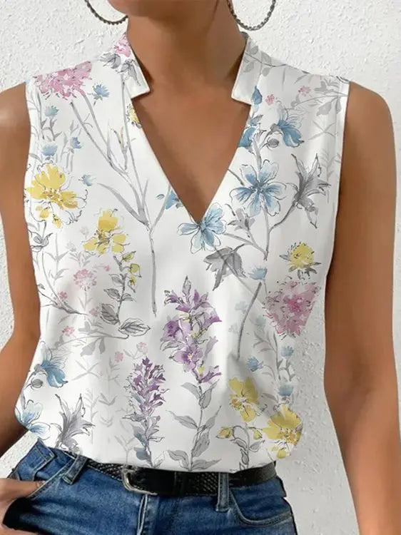 Abigail | Lightweight Chic V-Neck Tank Top