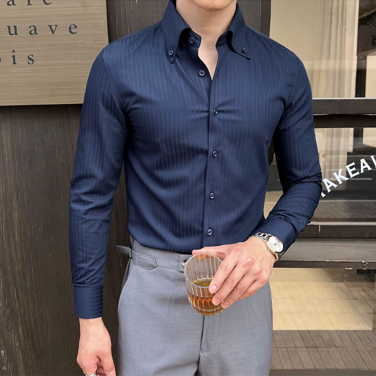 Alex | Long Sleeve Dress Shirt for Men