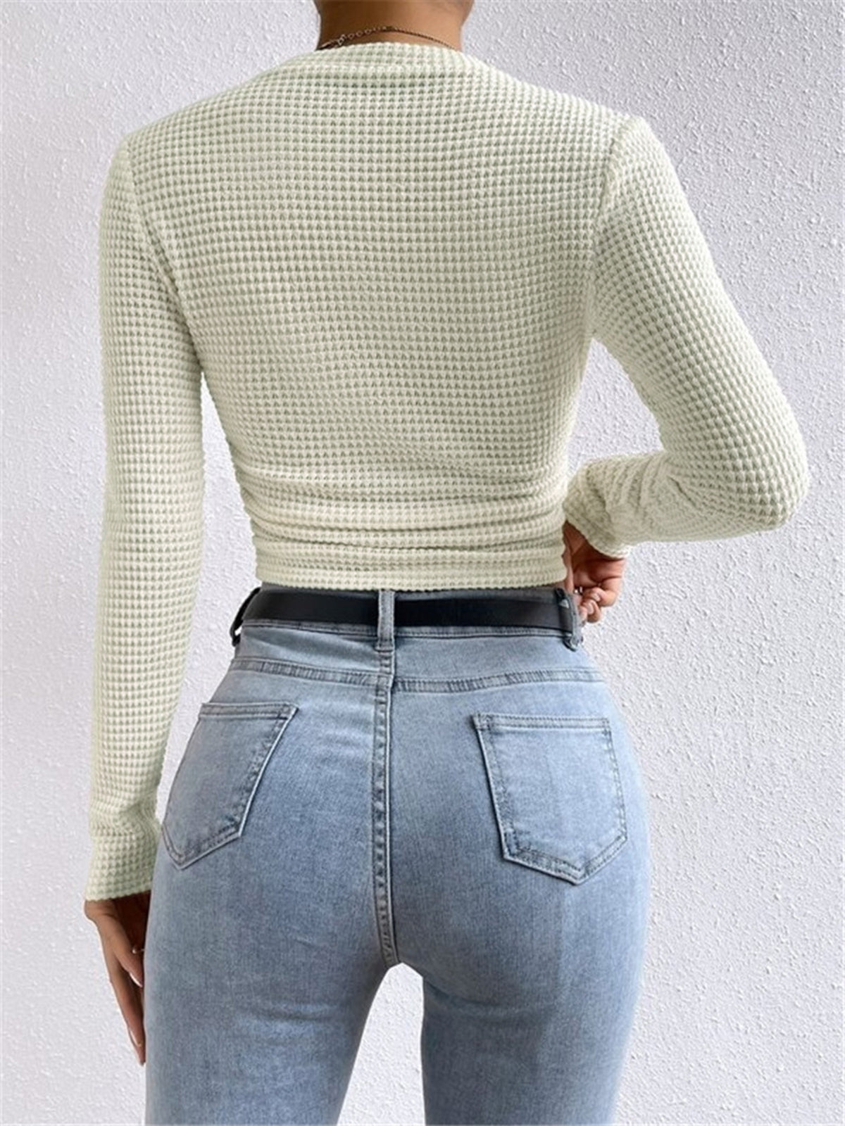 Angelyn | Spring Long Sleeve Crop Top