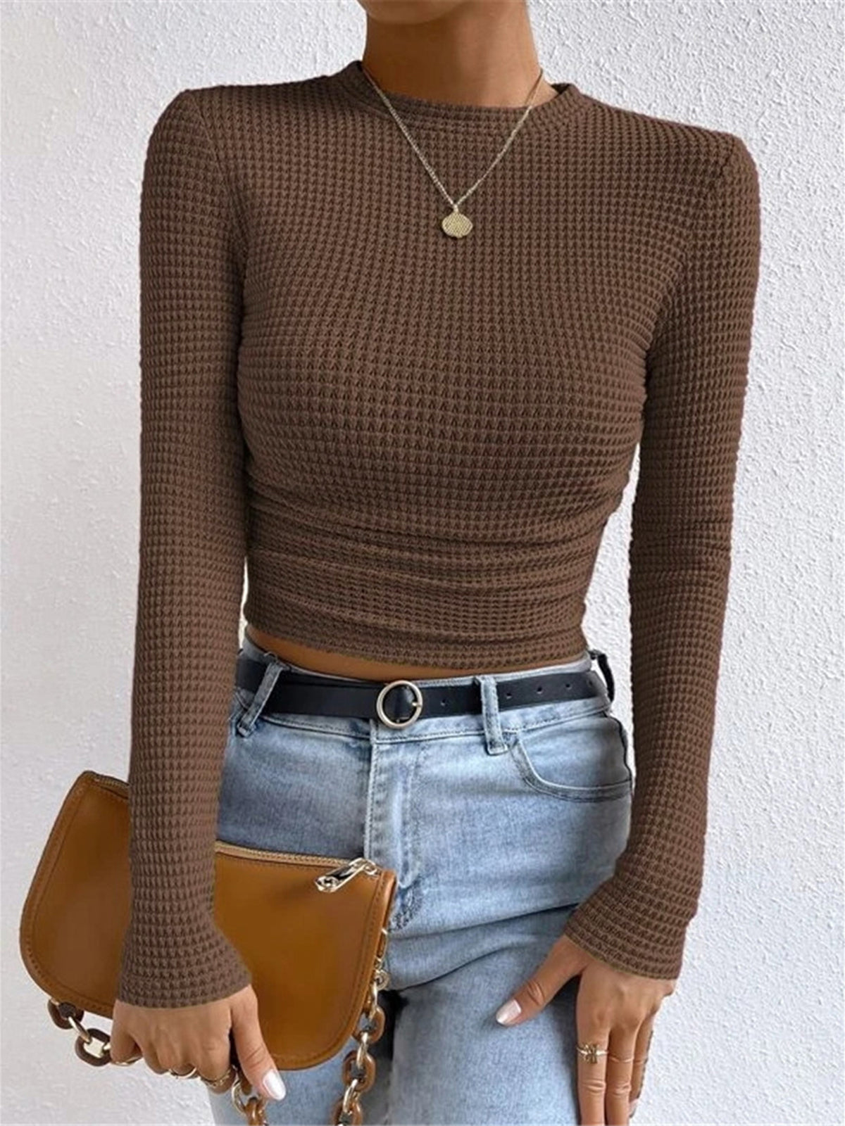 Angelyn | Spring Long Sleeve Crop Top