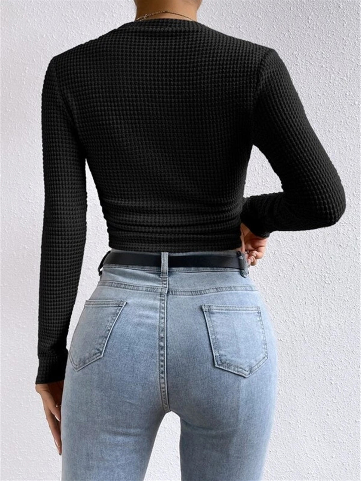Angelyn | Spring Long Sleeve Crop Top