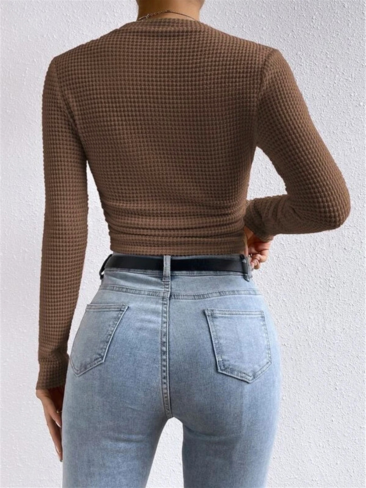 Angelyn | Spring Long Sleeve Crop Top