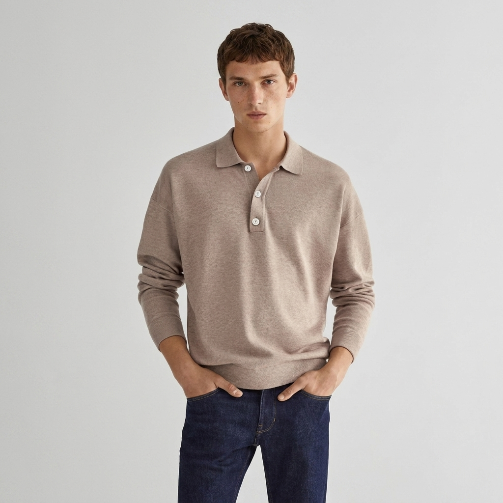 Archie | Long Sleeve Polo Shirt