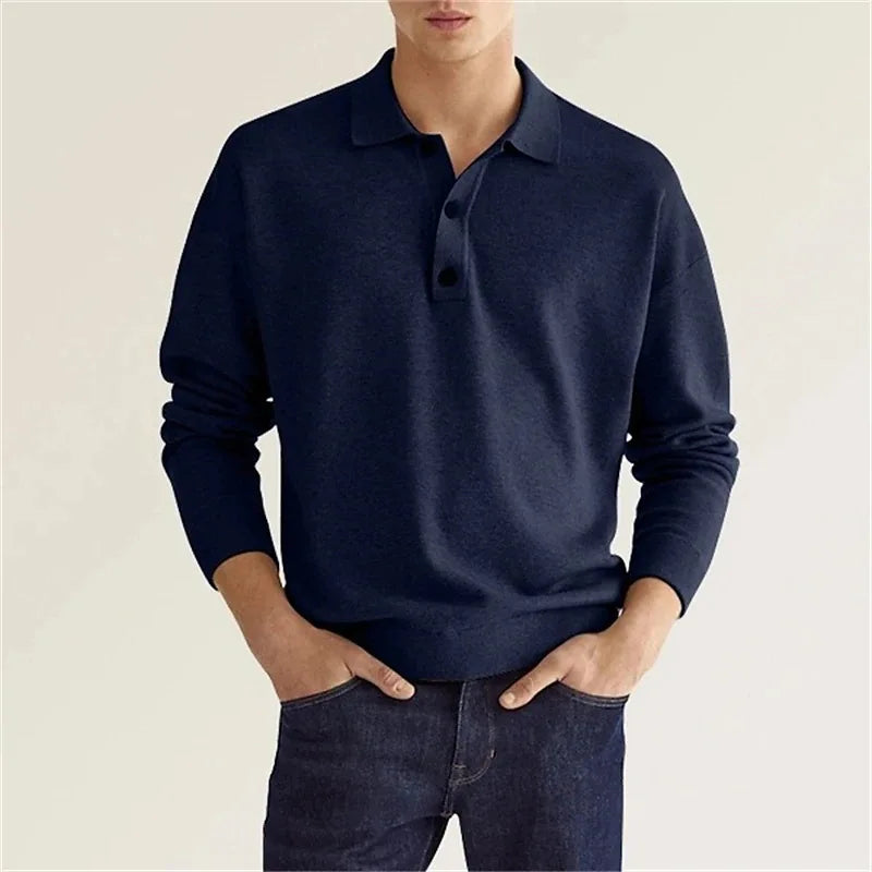 Archie | Long Sleeve Polo Shirt