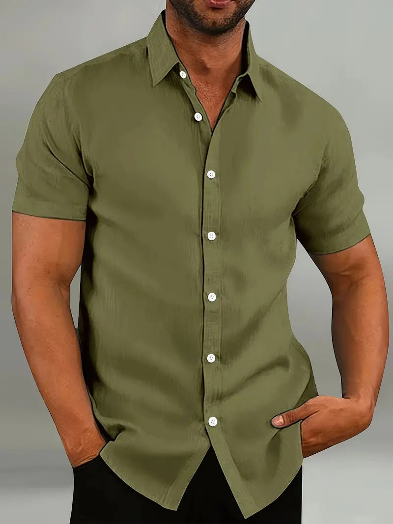 Benj | Men’s Classic Collar Shirt for Warm Weather