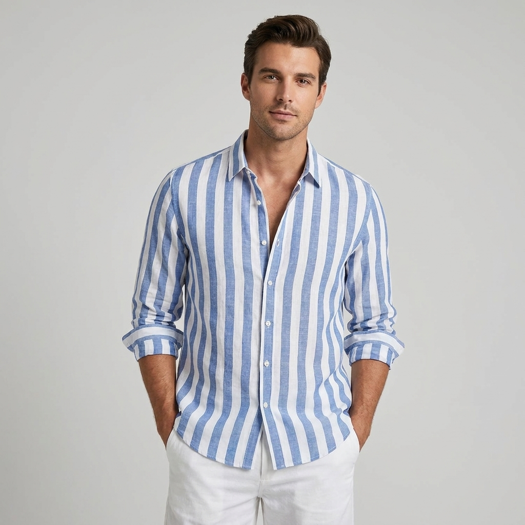 Bon | Men’s Striped Long Sleeve Shirt