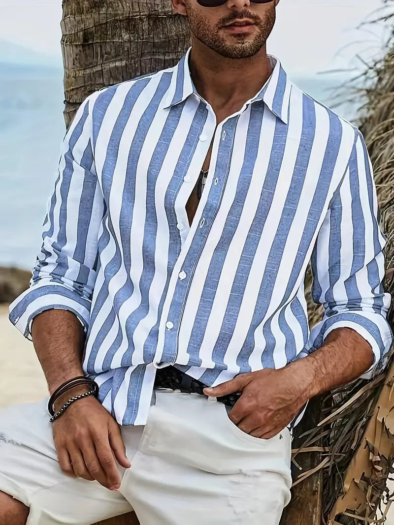 Bon | Men’s Striped Long Sleeve Shirt
