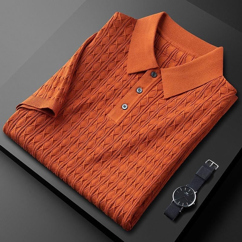 Charles | Men’s Classic Three-Button Polo Shirt