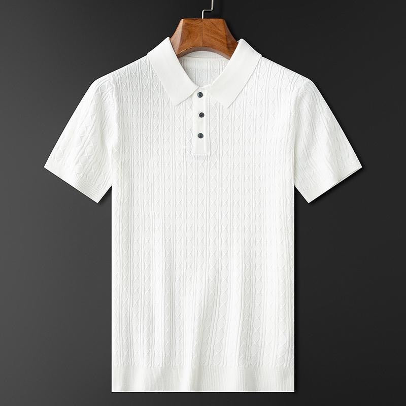 Charles | Men’s Classic Three-Button Polo Shirt