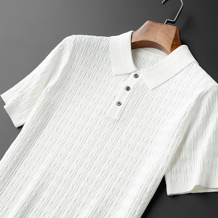 Charles | Men’s Classic Three-Button Polo Shirt