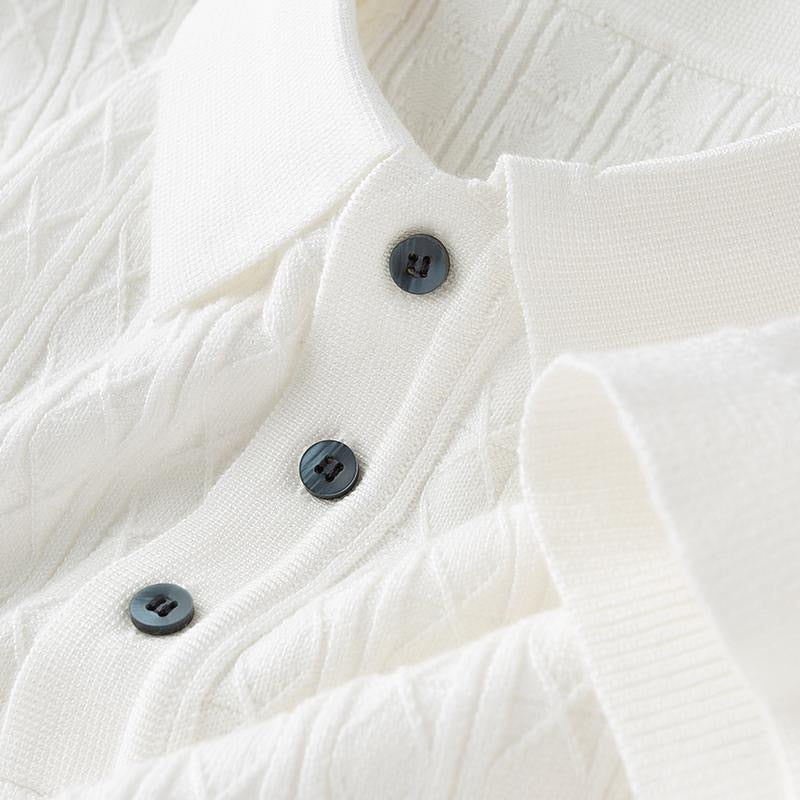 Charles | Men’s Classic Three-Button Polo Shirt