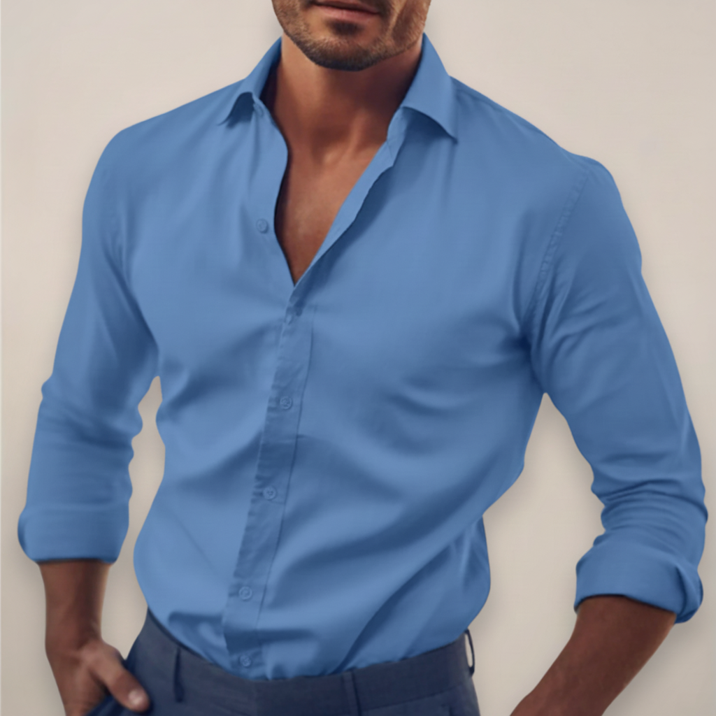 Clark | Men’s Long Sleeve Shirt Classic Button-Up