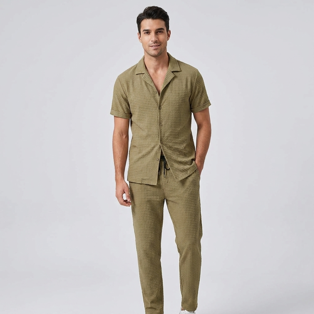 Dennis | Casual Lounge Set for Men with Drawstring Trousers