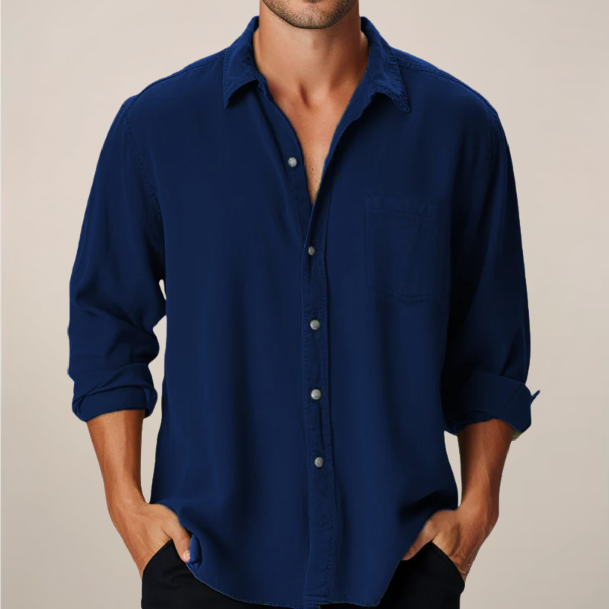 Granger | Men’s Classic Long Sleeve Button-Up Shirt