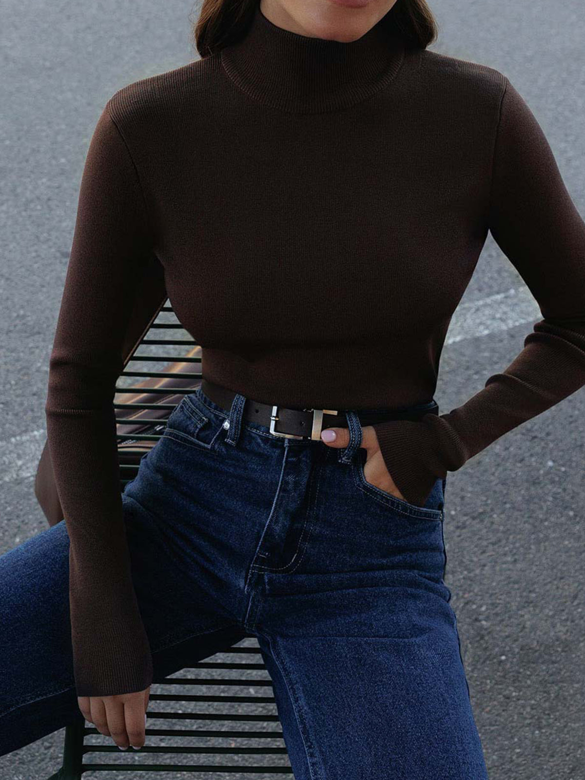 Masha | Women’s Spring Mock Neck Top