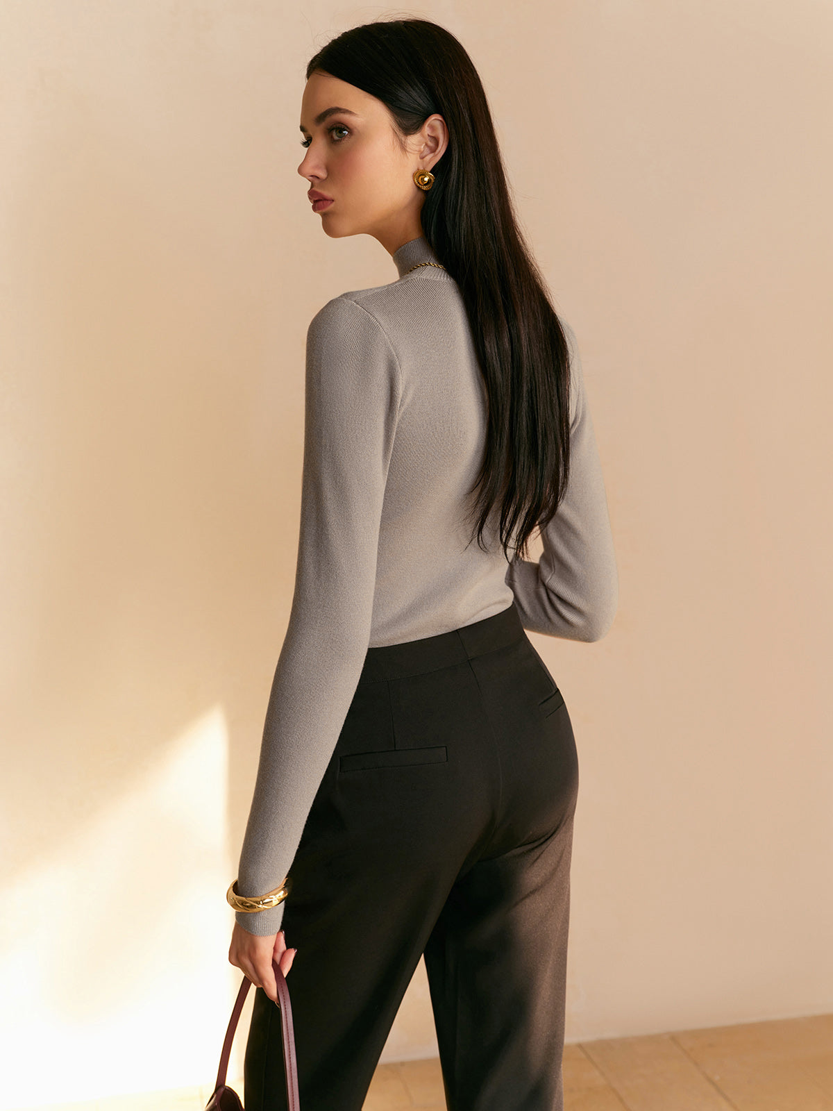 Masha | Women’s Spring Mock Neck Top