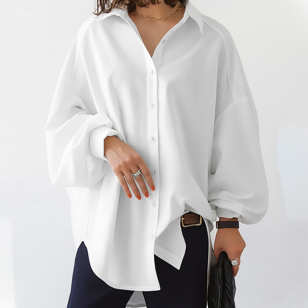 Meray | Women’s Oversized Sleeve Button Blouse