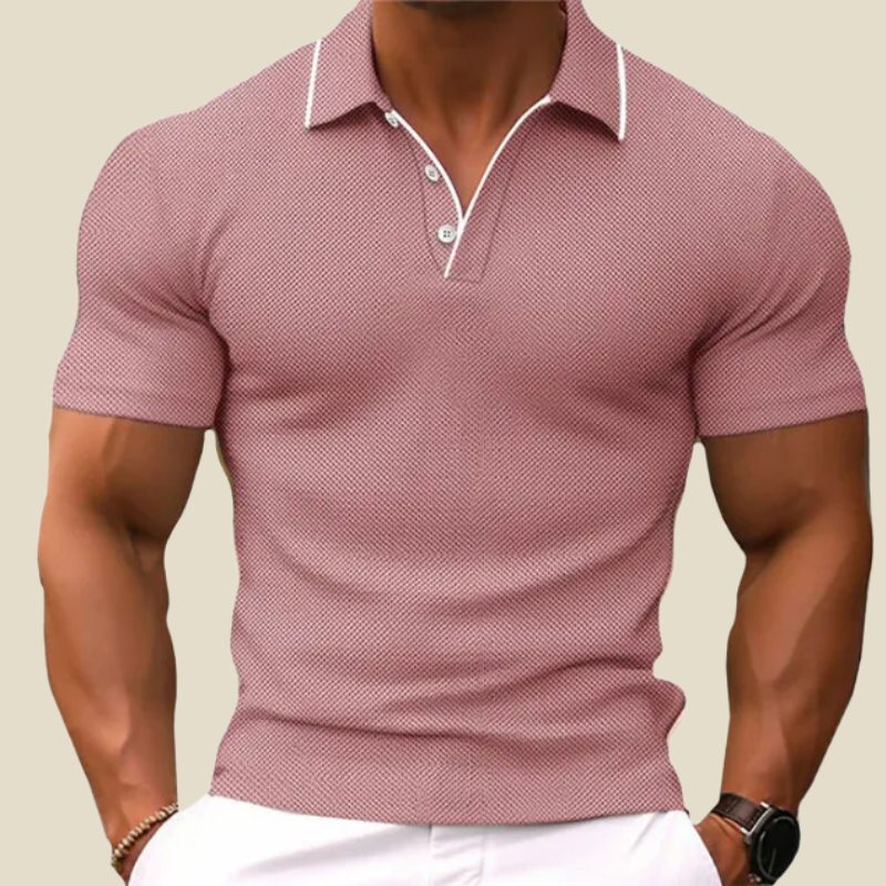 Miguel | Men’s Polo Shirt with Waffle Knit