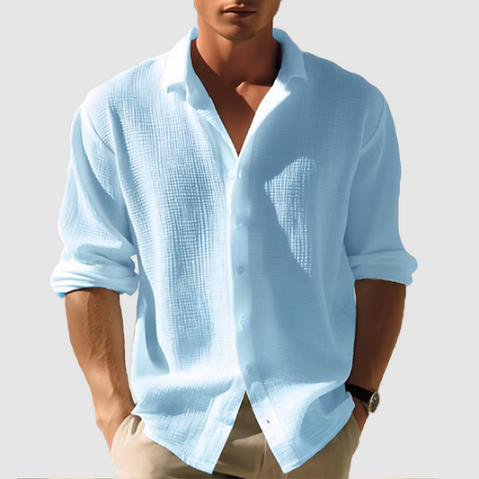 Necarter | Men’s Button-Down Shirt for Summer