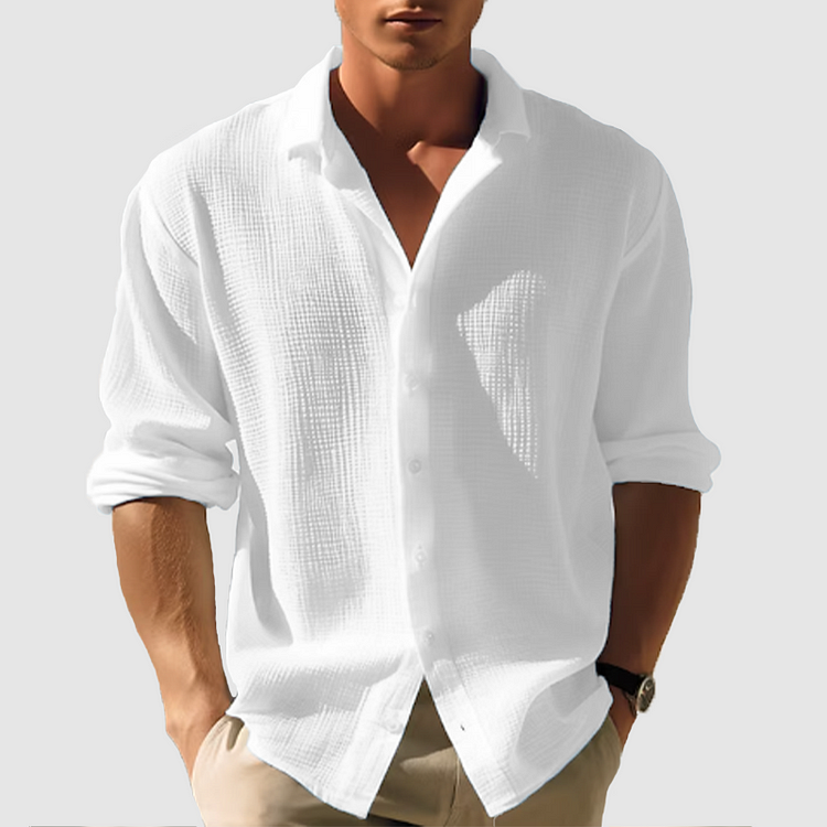 Necarter | Men’s Button-Down Shirt for Summer