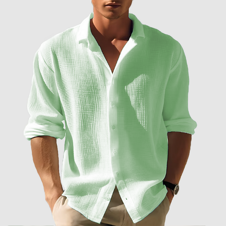 Necarter | Men’s Button-Down Shirt for Summer
