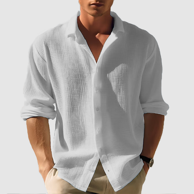 Necarter | Men’s Button-Down Shirt for Summer
