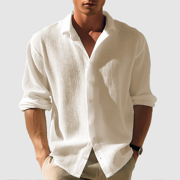 Necarter | Men’s Button-Down Shirt for Summer