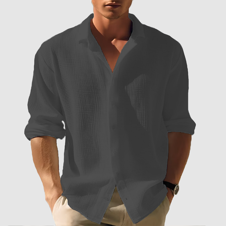 Necarter | Men’s Button-Down Shirt for Summer