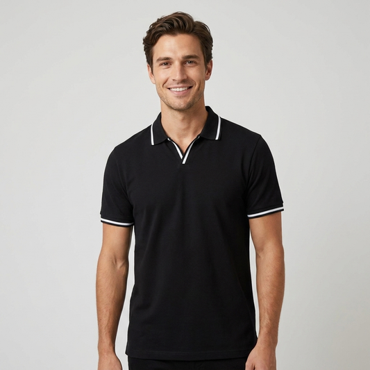 Nick | Men’s Polo Shirt with Contrast Detailing