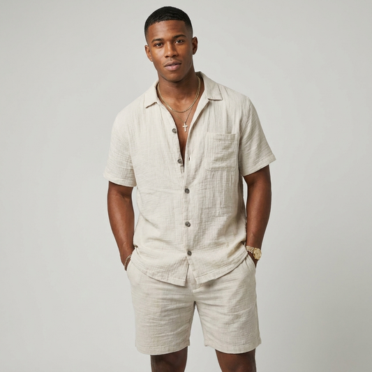 Paul | Men's Two Piece Summer Relaxed Casual Outfit Set