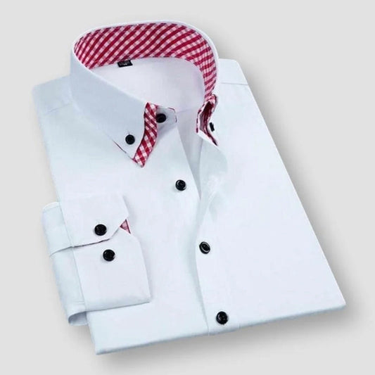 Pio | Men’s Contrast Collar Dress Shirt