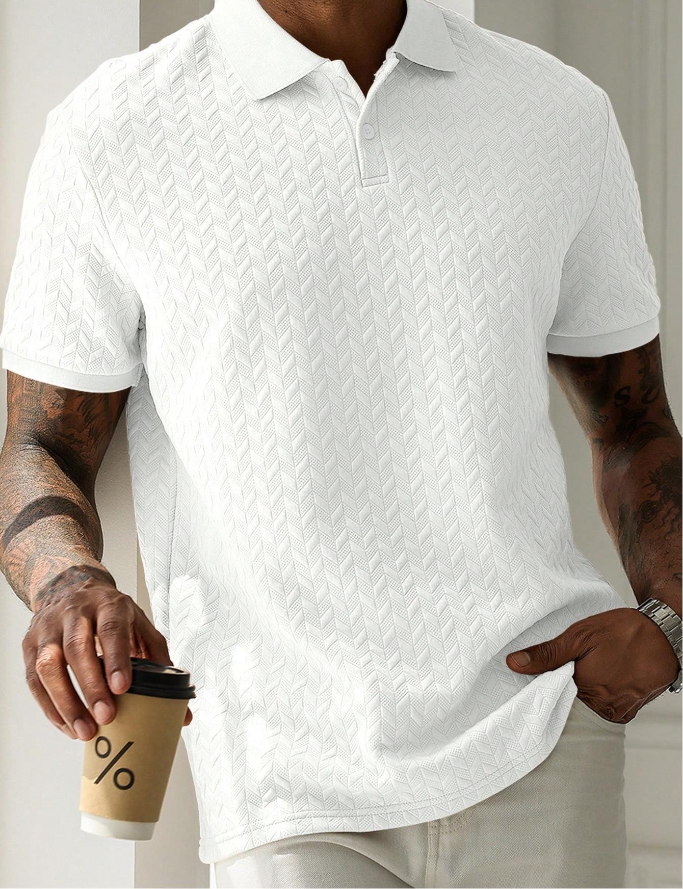 Ronald | Men’s Short Sleeve Button Polo Shirt