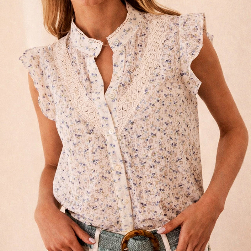 Shaira | Floral Sleeveless Blouse