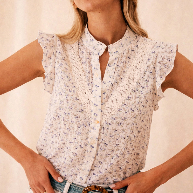 Shaira | Floral Sleeveless Blouse