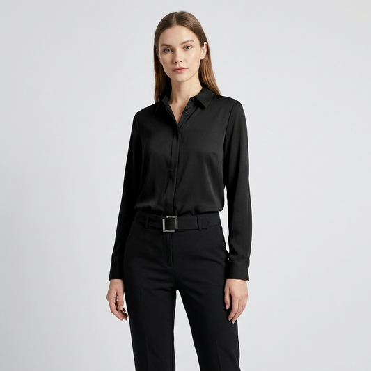 Wensie | Buttoned Office Blouse