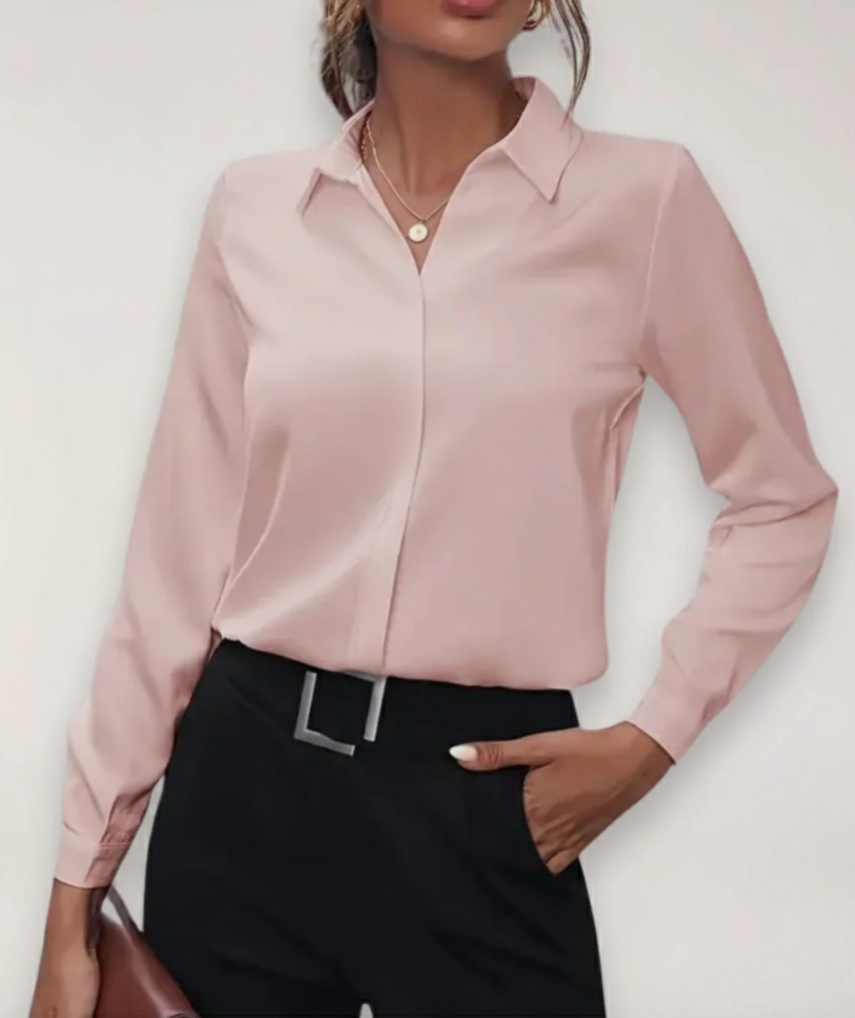 Wensie | Buttoned Office Blouse