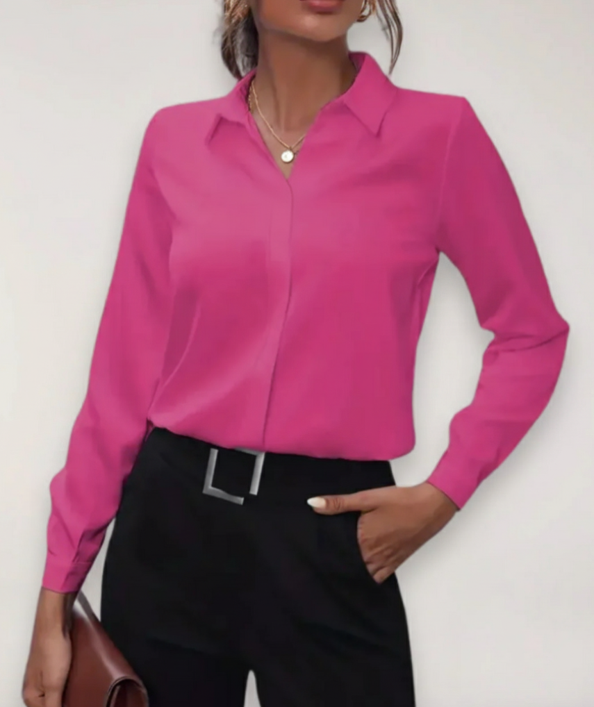 Wensie | Buttoned Office Blouse