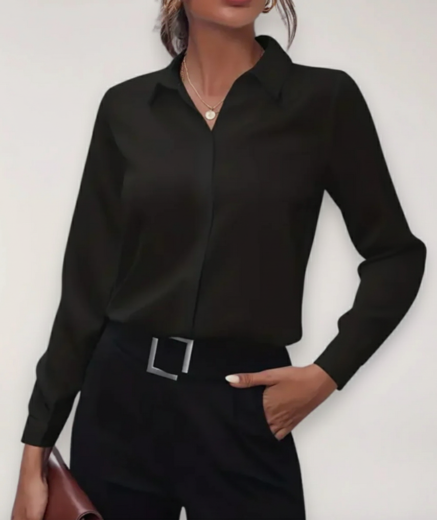 Wensie | Buttoned Office Blouse