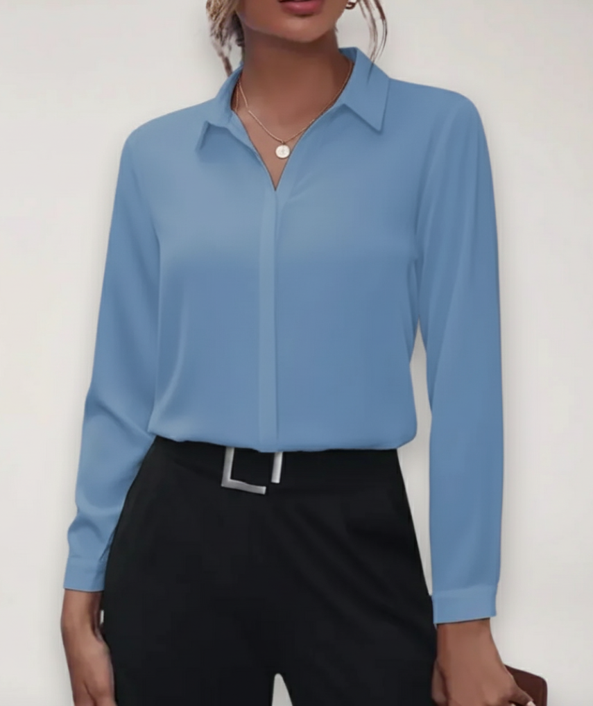 Wensie | Buttoned Office Blouse