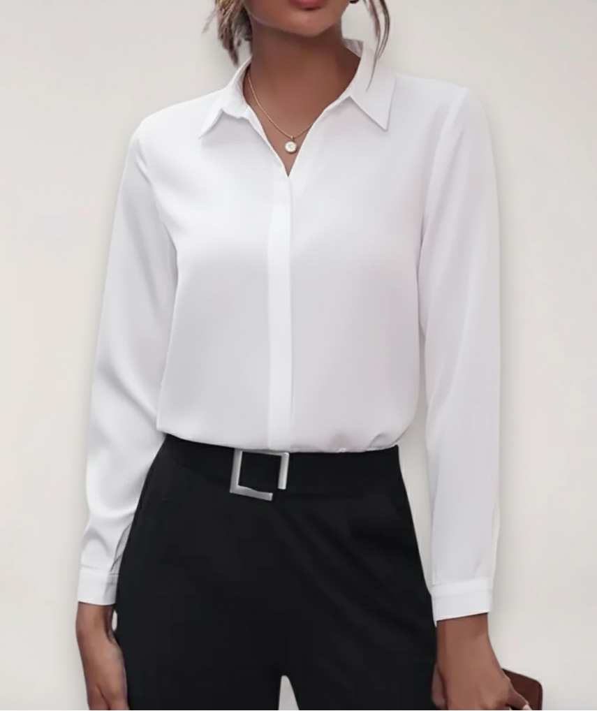 Wensie | Buttoned Office Blouse