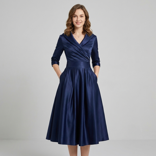 Brenda | Flowy Formal Midi Dress