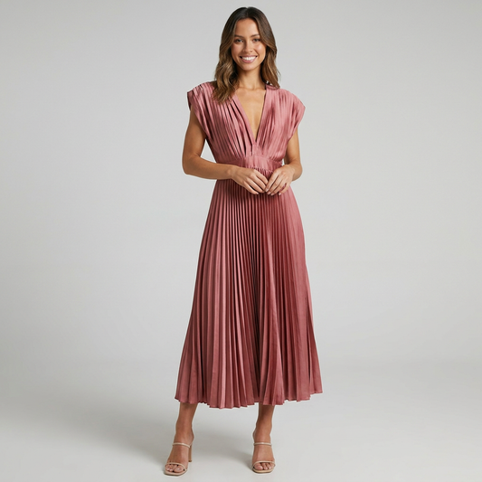 Jacqueline | Pleated Maxi Dress for Women