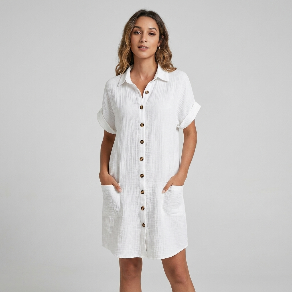 Janet | Summer Casual Flowy Midi Dress