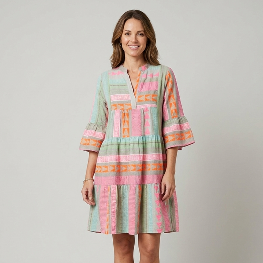 Kathleen | Floral Spring Midi Dress