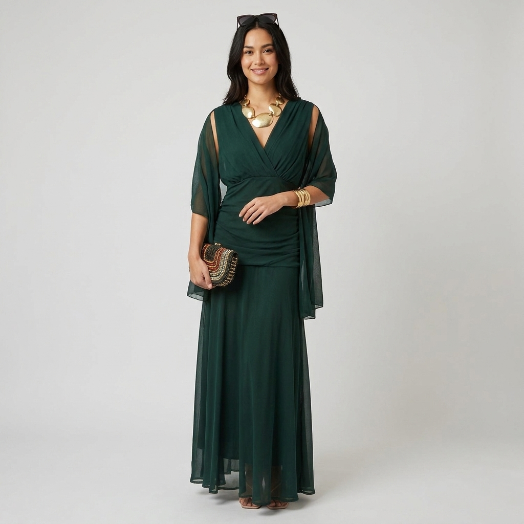 Pamela | V-Neck Maxi Dress